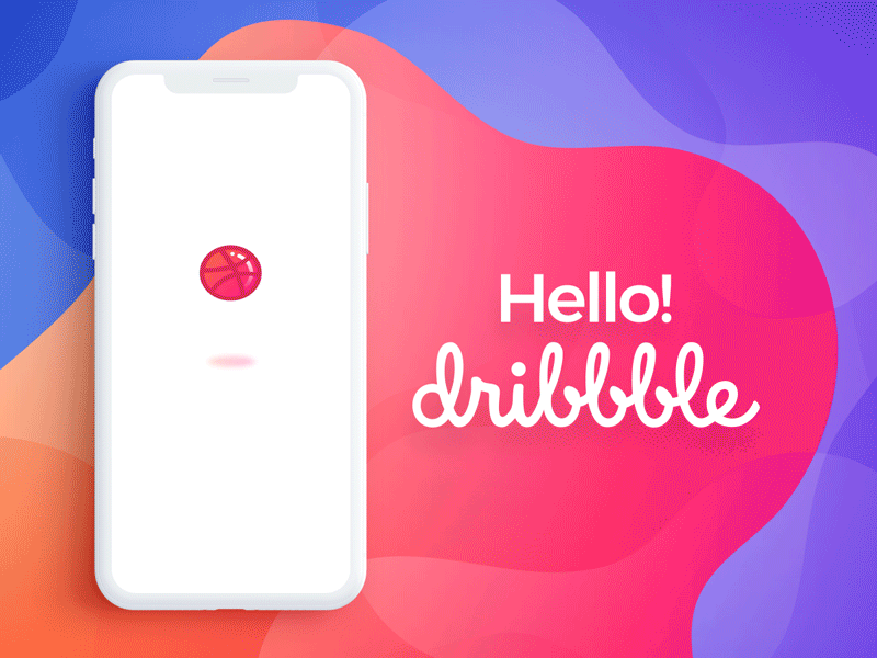 Hello Dribble design dribble gif hello dribble interaction login signup ui user interface ux
