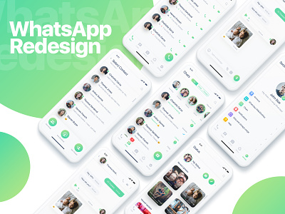 WhatsApp Redesign Concept android concept design interaction interaction design ios redesign ui user interface userexperience ux whatsapp