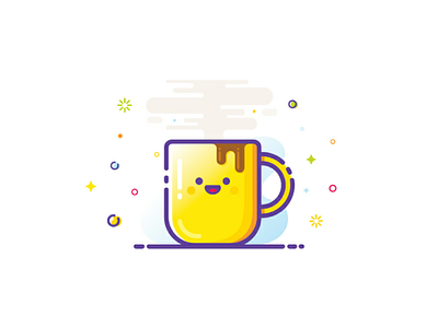 Coffee!!! ☕ 😀 adobe illustrator art artwwork coffee design graphic graphicdesign icons illustration illustrator mbestyle vector