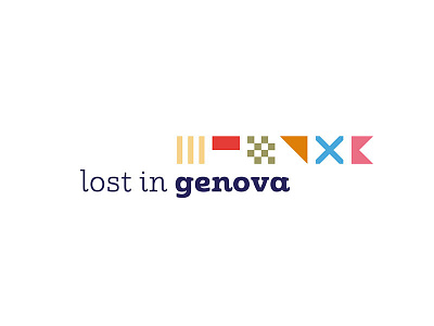 Brand - lost in genova. branding city contest culture flag genova history icon italy nautic