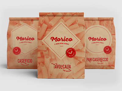 Morico brand branding bread food italian packaging