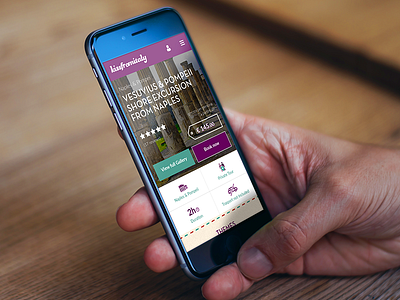 kissfromitaly booking design italy responsive tour travel ui ux web