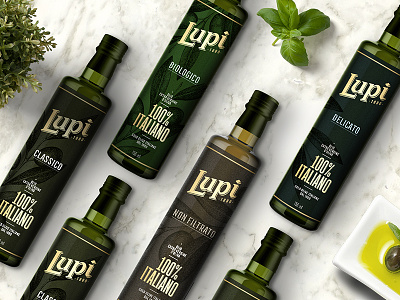 Olio Lupi - ReBranding bottle brand food italian label oil packaging restyling