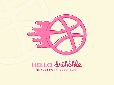 Helllo Dribbble! community debut dribbble first graphic hello shot