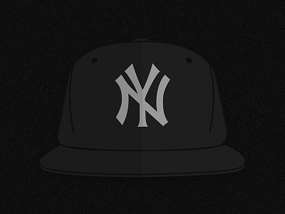 H.O.V. black blog cover flat hat hov icon illustration jay-z vector yankees