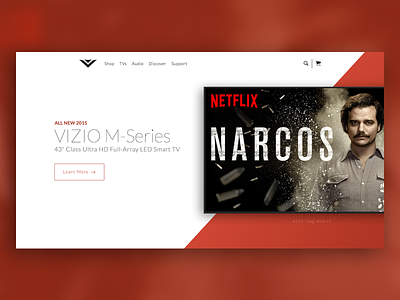 Daily UI - Day 3: Landing Page 003 challenge daily dailyui desktop landing landing page minimal page tv ui web