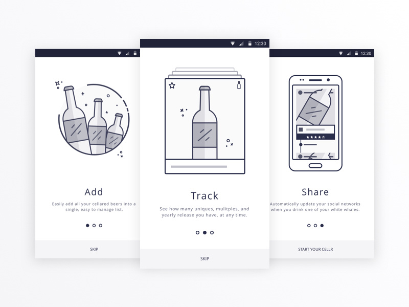 Drink Up Onboarding PSD Freebie