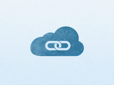 Cloud Link Simple app design icon logo texture