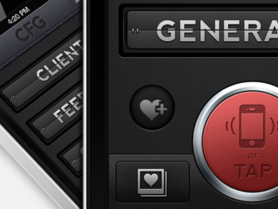 CFG Final app application button design gui icon ios iphone mobile phone texture ui
