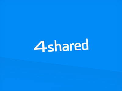 4shared application cloud design document download explore file illustration mobile music player search share sharing storage ui upload ux video web