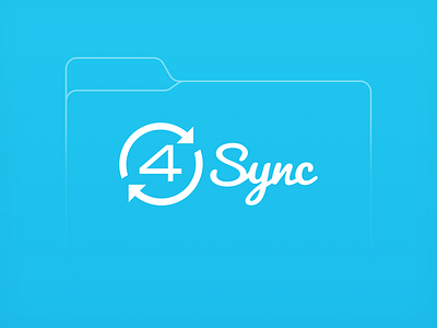 4Sync branding cloud cloud storage document download explore file folder identity logo minimal search syncing upload vector web
