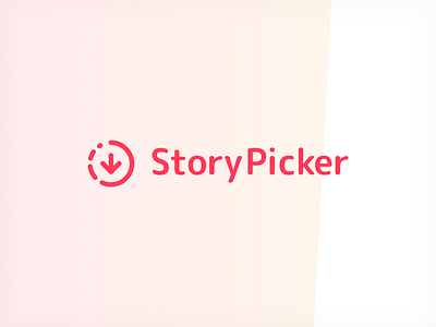 StoryPicker branding design desktop download extension identity illustration instagram landing logo mobile picker story vector website