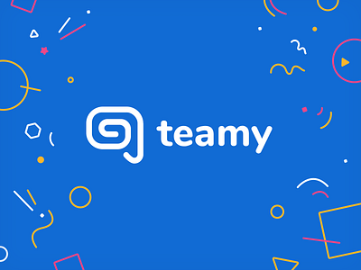 Teamy app branding chat clean communicate design forum icon logo message minimal search simple typography ux vector