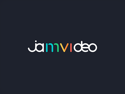 JamVideo animation app branding clean clip creating design editing identity illustration jam logo mobile movie player simple vector video