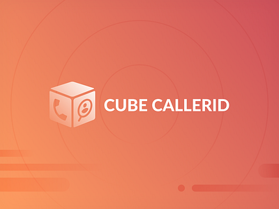 Cube CallerID app branding call caller clean cube design icon id identity illustration intro light logo mobile product design simple vector web web design