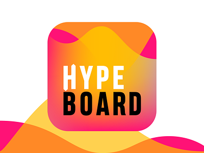 App Icon Hypeboard app fun gradient icon instagram iphone pink rating trendy