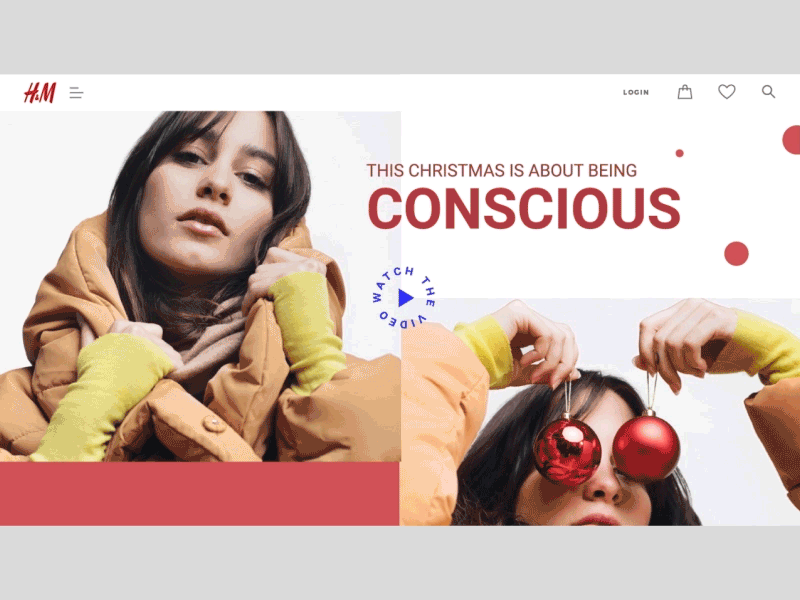 H&M / This Christmas, Go Conscious Website / Homepage