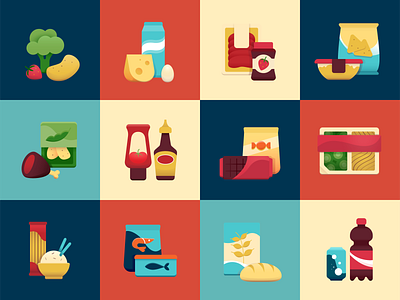 Food icons branding chocolate diary fish icon icon set illustrator meat meat replacement microwave pasta rice sandwich sauces snacks softdrink vector vegetable wheat