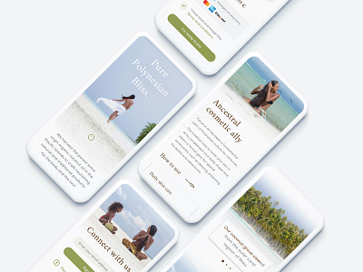 Coconut me !® — Mobile screens beauty branding coconut hawaii health island nature travel tropical ui ux web