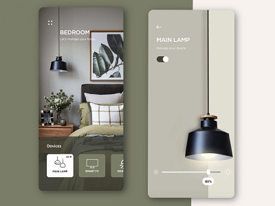 Smart Home App app design application furniture lighting lights smarthome ui ux