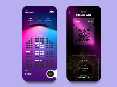 Tickets Booking App Design booking booking app bookings cinema cinematic creative film inspiration mobile ui movie movies reserve ticket ticket app ticket booking tickets ui ux
