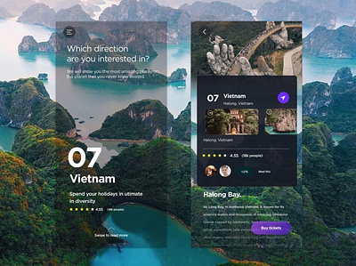 Travel app app design tourism tours travel travel agency traveling ui vietnam