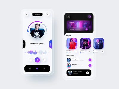 Music player ui app app design clear design ispiration material mp3 profile spotify super design uidesigner uiux ux