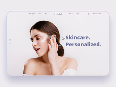 Skincare E-commerce beuty care cosmetics dropshipping e-commerce ecom ecommerce face herb interaction landing landing page product design qclay shop shopify shopping skincare store token