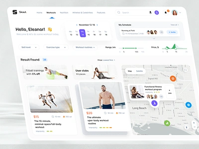 Training Finder Dashboard admn best designer dashboard elements fitness health panel portal sport top agency tracker trainers training ui uiux userexperience userinterface web app