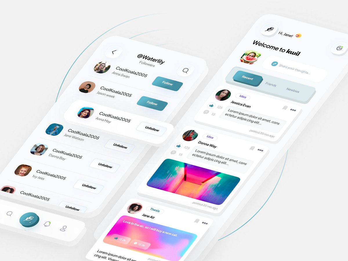 Kwill - Web3 Social Platform by Bogdan Falin for QClay on Dribbble
