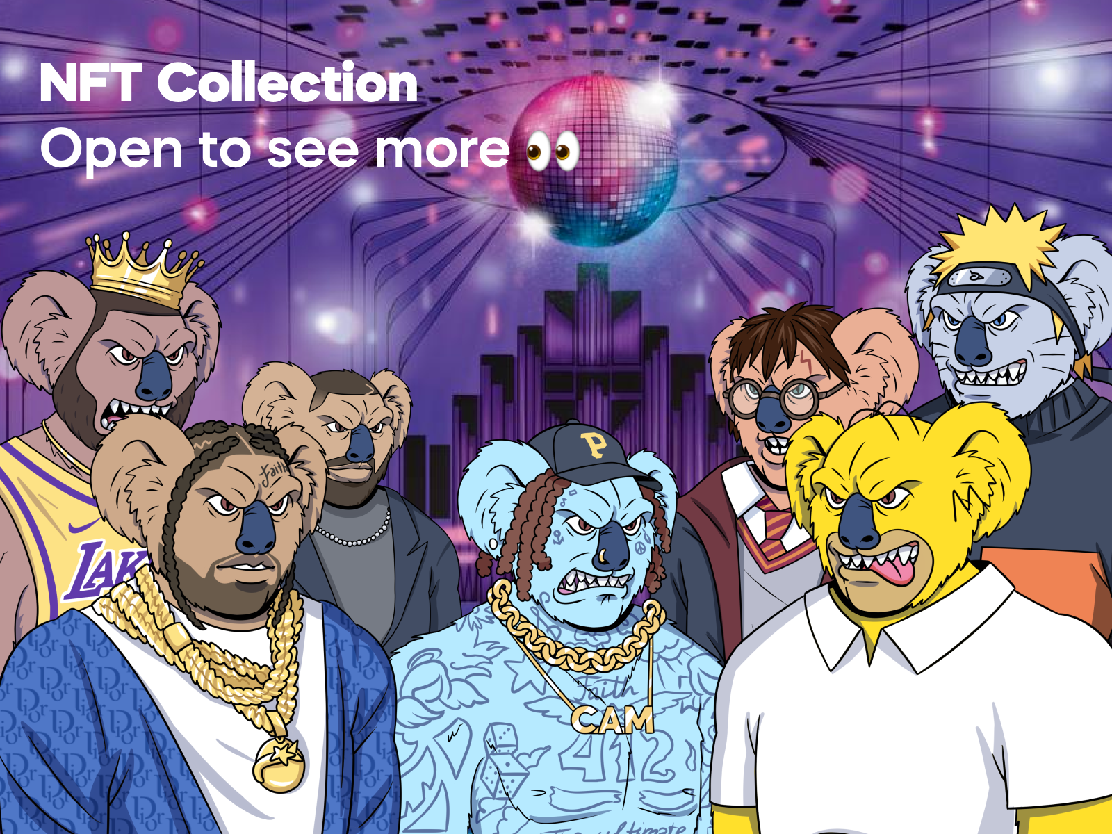 🐨 NFT Collection best nft collection blockchain crypto cryptoart eth ico illustration meta metamask nft nft collection nftart nfts opensea qclay rarible solana token traits web3