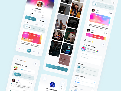 Kwil App Design by Bogdan Falin for QClay on Dribbble