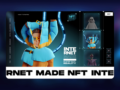 Fashion NFT Collection Landing Page - Internetmadenft.com ico nft nfts token