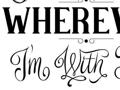 Home is wherever i'm with u design graphic lettering typography