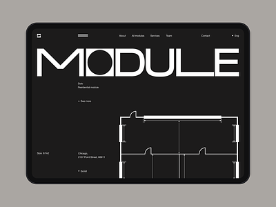 Module arch architectural architecture building concept design graphic design illustration minimal minimalist portfolio swiss swiss design typography ui ux vector web design website website design