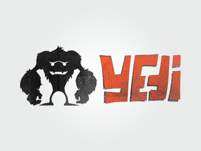 Yeti Design – Logo for my new Website branding cartoon illustration logo monster texture typography yeti