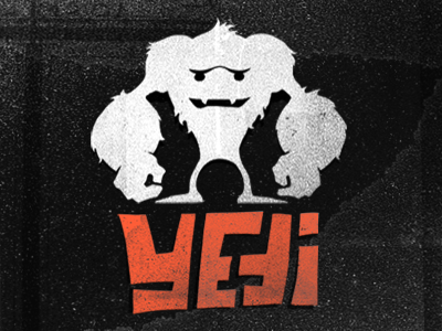 Yeti Design – Alternate Version branding cartoon illustration logo monster texture typography yeti