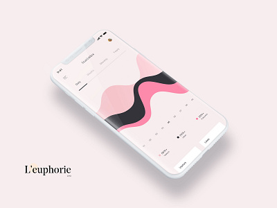 L’euphorie - statistics & charts components app chart design interaction interface ios minimal minimalism mobile mobile application network sketch ui userexperience ux
