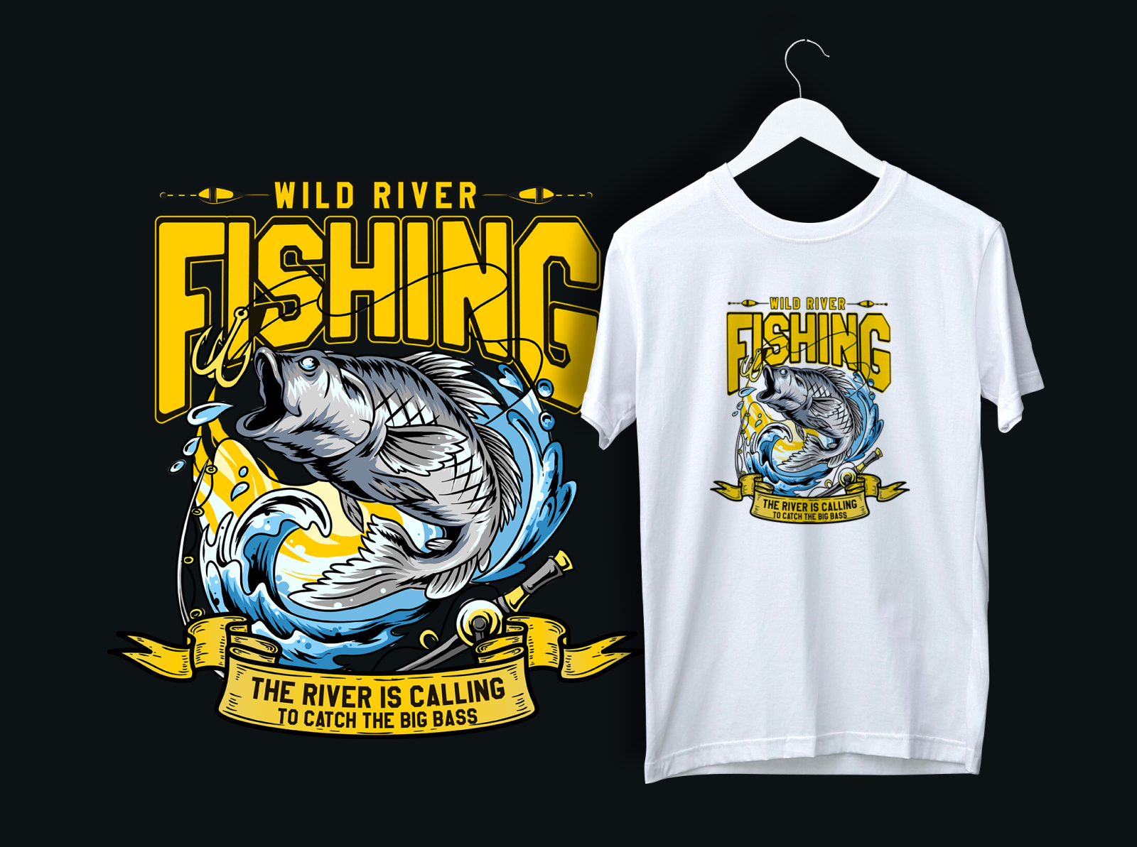 Perioperativ periode vest dyr Fishing T-shirt Design by Rezaul Islam on Dribbble