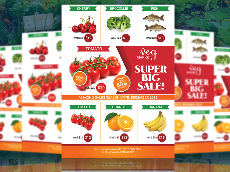 Veg Flyer By Rezaul Islam On Dribbble