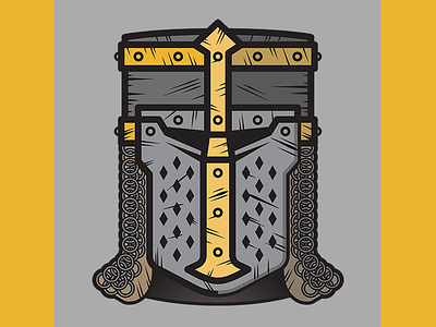 For Honor Sub-Reddit Flair: Conqueror art conqueror fighting for honor graphic design helmet illustration knight medieval shield vect video games