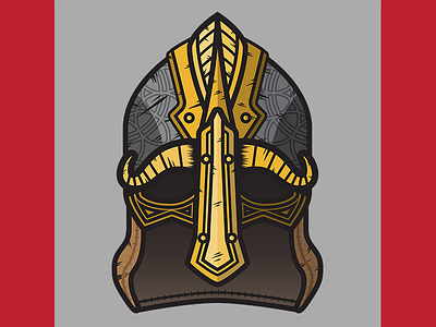 For Honor Sub-Reddit Flair: Warlord art fighting for honor graphic design helmet illustration medieval sword vector video games viking warlord