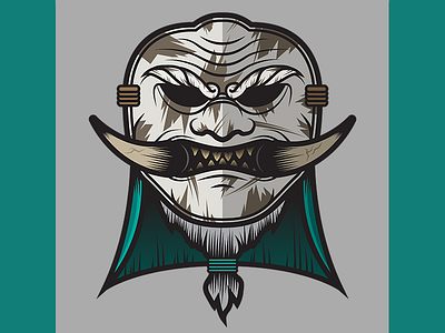 For Honor Sub-Reddit Flair: Shugoki art fighting for honor graphic design helmet illustration medieval oni samurai shugoki vector video games