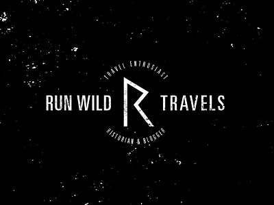 Run Wild Travels black distressed hello rune texture type typography viking white