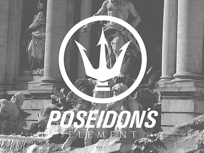 Poseidon's Element Logo branding design element logo poseidon symbol trident vector