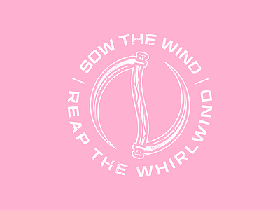 Reap The Whirlwind apparel band band merch metal metalcore pink reap reap what you sow reaper scythe sow t shirt whirlwind wind