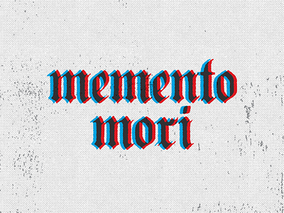 Memento Mori art blackletter distressed graphic design memento mori merch t shirt vector