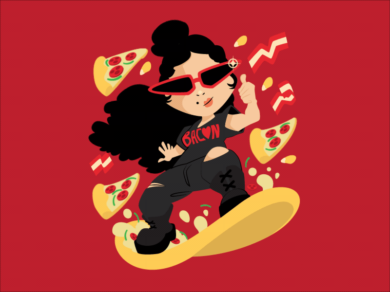Pizza surfing