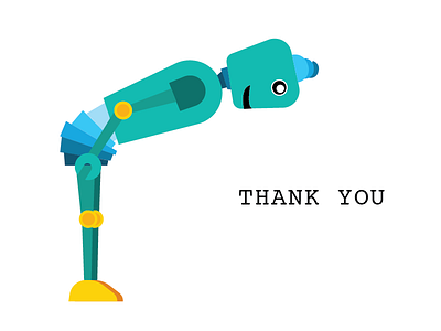 Company Thank You Cards cards robot thank you