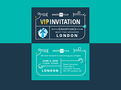 VIP Invitation card 2018 cards elasticon invitation print tour vip